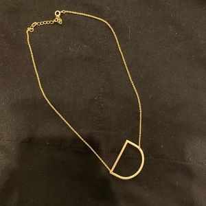 Anthropology “D” necklace